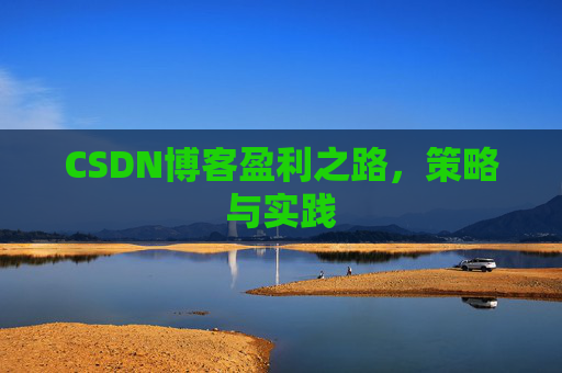CSDN博客盈利之路，策略与实践